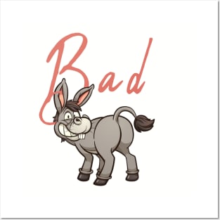 Funny Bad Ass Donkey Tshirt, Funny Shirts, Sarcastic tshirts, Sarcastic Women Shirt, Funny Men Shirt, Funny Gift for him, shirt Posters and Art